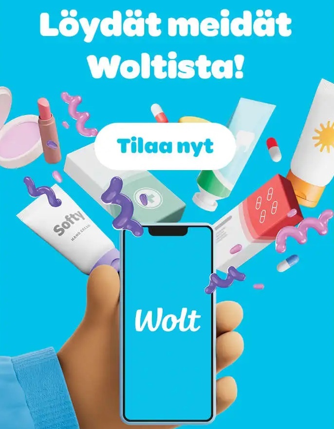 Löydät meidät Woltista. Tilaa tästä.